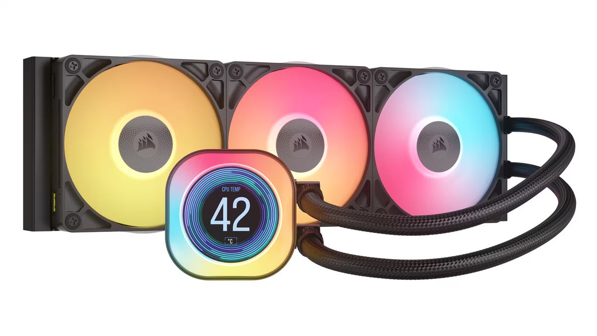 CORSAIR ICUELINK TITAN 360 RX LCD 簡易水冷 iCUE LINK TITAN 360 RX RGB AIO Liquid CPU Cooler