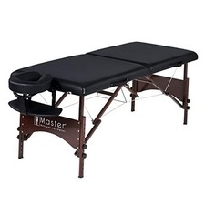 Master Massage Argo 28" Portable Massage Table with Complete Package Black