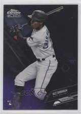 2021 Topps Chrome Black Purple Refractor 31/150 Jazz Chisholm #78 0xz8