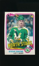 1981-82 Topps #W110 Steve Payne * Left Wing * Minnesota North Stars * EX-MT/NM *