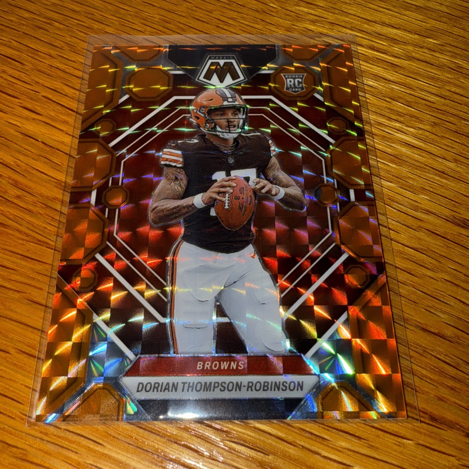 2023 Orange Mosaic Prizm #316 Rookies Dorian Thompson-Robinson /199 Browns