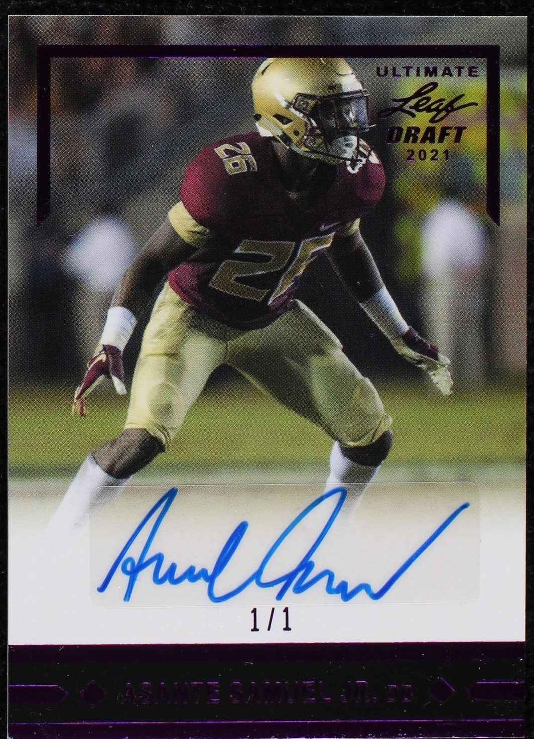 2021 Leaf Ultimate Draft Asante Samuel Jr. #GLR-ASJ for sale | eBay