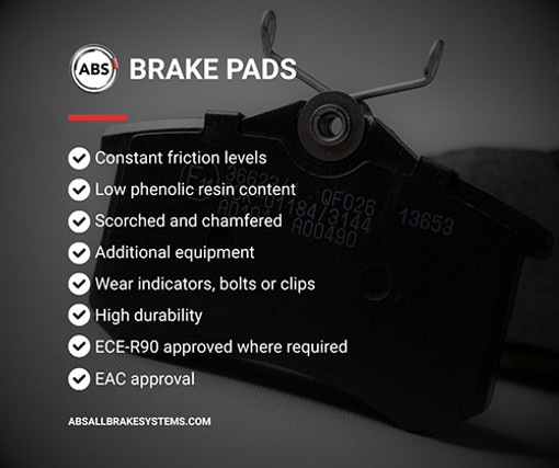Fits A.B.S. 35383 Brake Pad Set, disc brake  ⭐UK Stock⭐