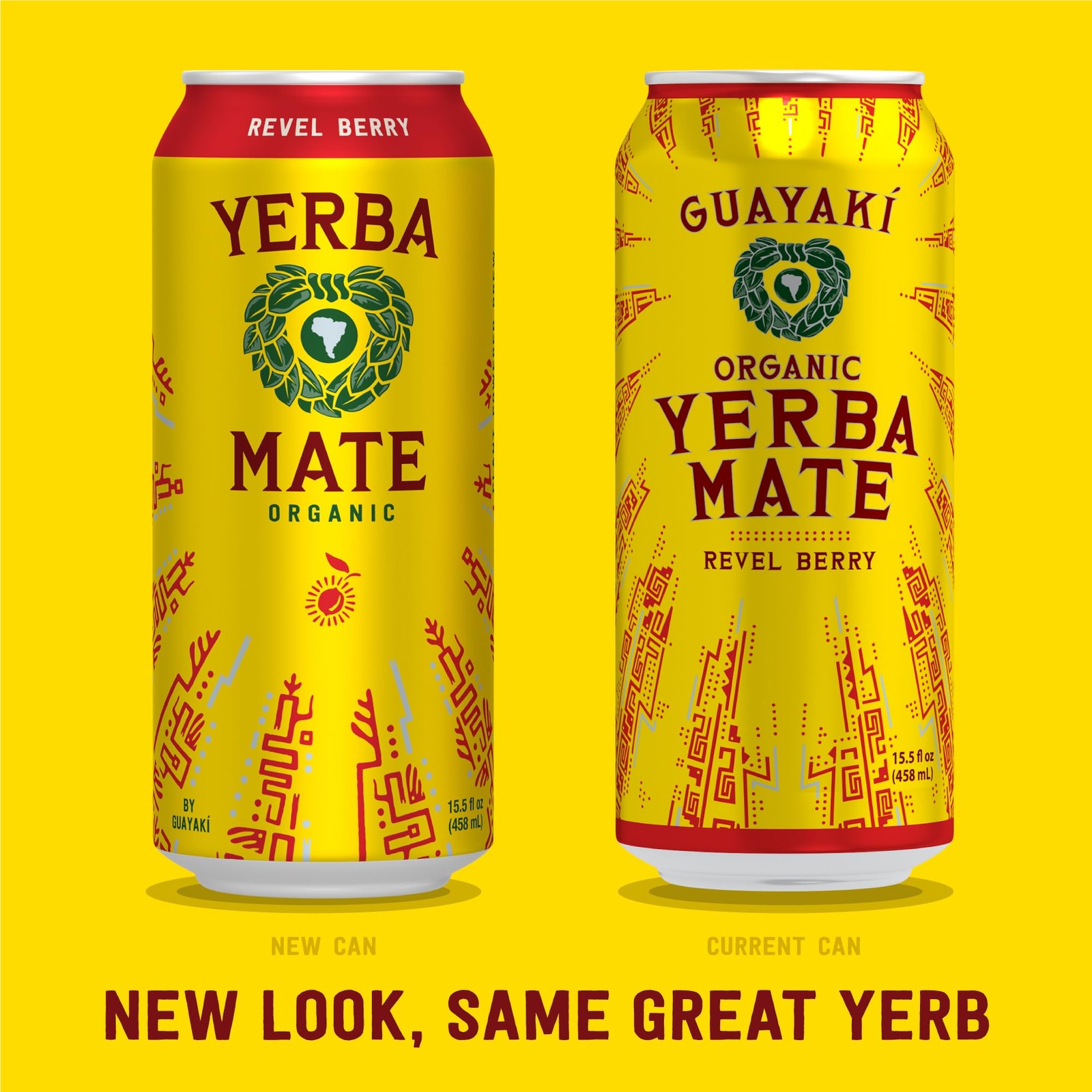Guayak� Yerba Mate Organic Revel Berry 15.5 Oz 150mg Caffeine Pack of 12