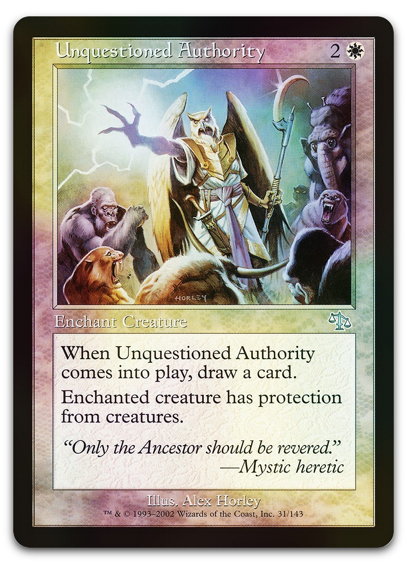 Unquestioned Authority #31 (Foil) (LP) Judgment JUD Magic MTG