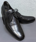 Bruno Magli Shoes Mens 11 M Black Soft Leather Rich Derby Comfort Made Italy