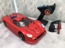 RC NITRO CAR 1/10 FERRARI,CARSON CR4.4WD FULLY WORKING SEE VID.GOOD CONDITION.