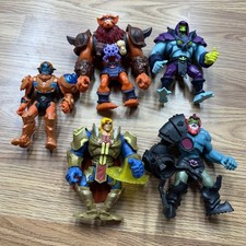 Mattel MOTU He-Man Skeletor Beast Man Trap Jaw Netflix Figures Lot of 5