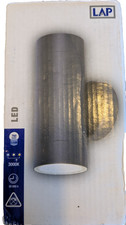 LAP LED outdoor light 760 Lumen, 2x5.5W IP44 rated. new in box