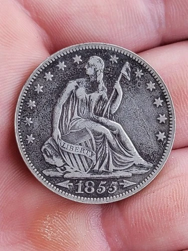 1855 Seated Liberty Half Dollar