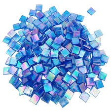 1.1 LB Ice Jade Mosaic Tiles, 0.59 Square Glass Mosaic Pieces for Art Crafts...
