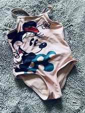 Girls Size 3T Minnie Mouse One-Piece Swimsuit Classic Pale Pink Vintage Disney