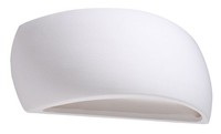 Wandlampe Weiß Keramik 32 Cm Breit Up Down Bemalbar G9 Wandleuchte Innen Flur