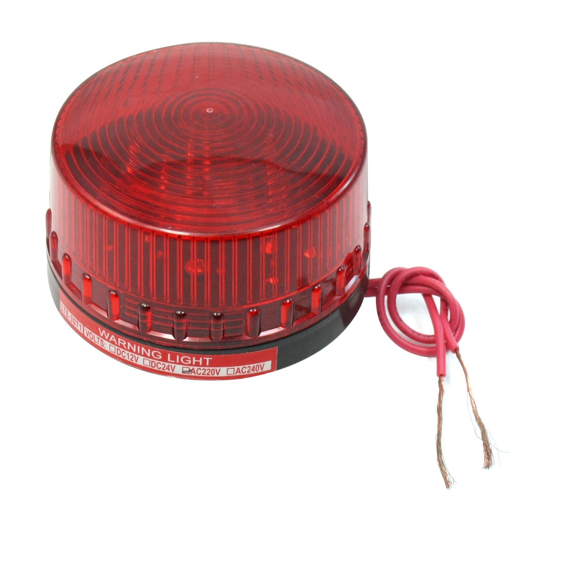 Lampe d'avertissement LED rouge 220V à flash haute visibilité pour usine