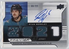 2021-22 Upper Deck Premier Rookie Jersey 86/99 Ryan Merkley #PRA-RM Auto 0q3