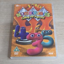 Numberjacks Calling All Agents DVD Region 2 PAL iTV Kids Eductional Math Learn