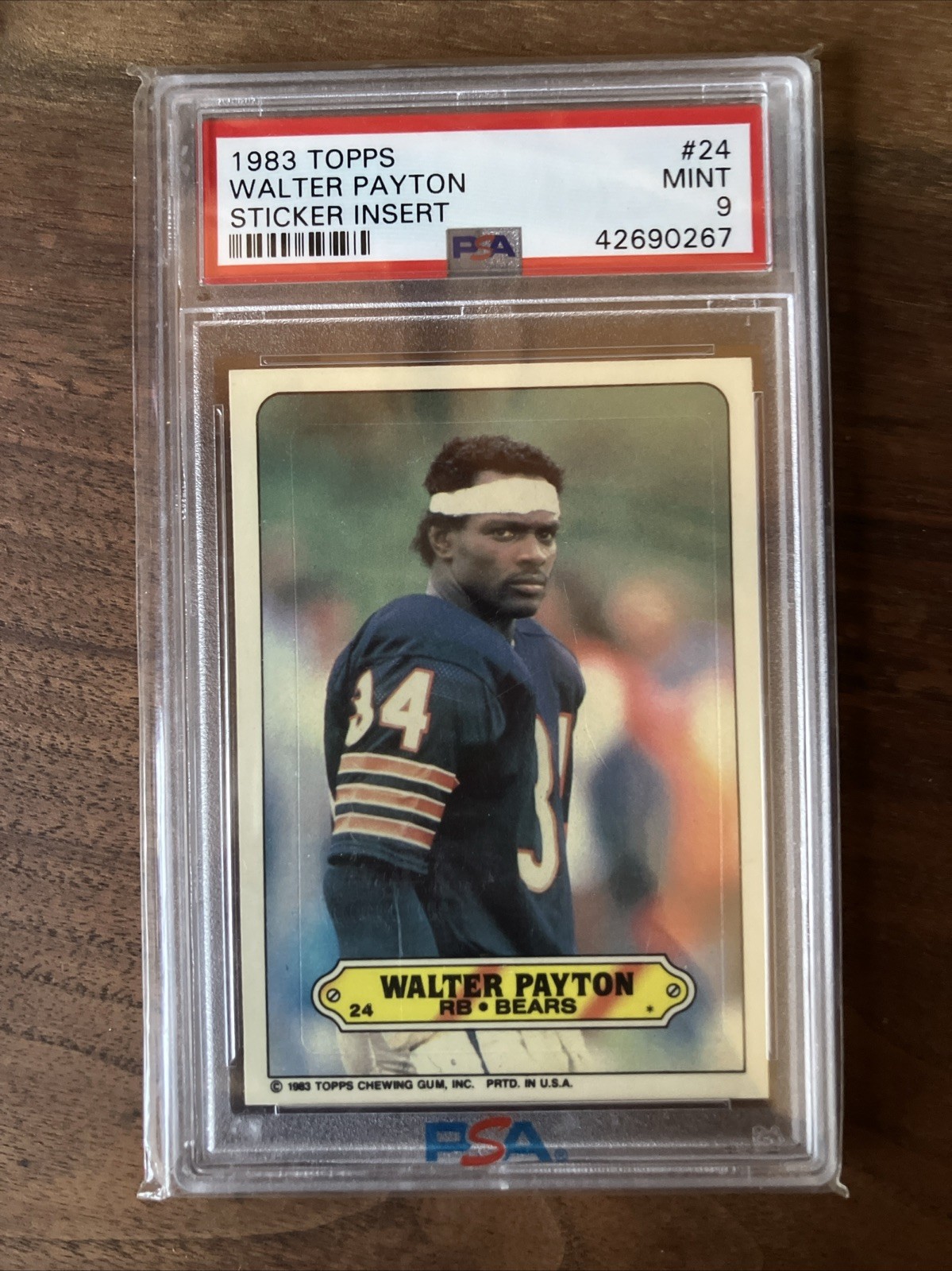 2) 1983 Topps Walter Payton LOT:  📈PSA 9, SGC 9📈 Vintage HOF BEARS MINT Invest view 2