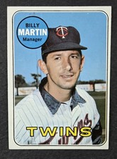 1969 Topps High # Card Billy Martin #547, Minnesota Twins  - READ