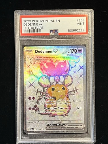 2023 Pokemon Dedenne EX 239/193 EN-SV Paldea Evolved Holo PSA 9 MINT
