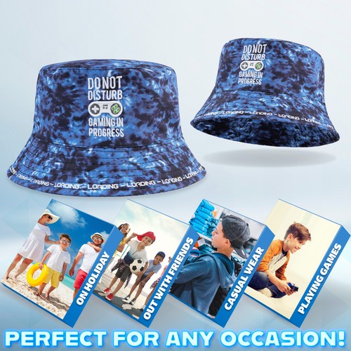 CityComfort Fischerhut Kinder Gamer Sonnenhut für Jungen und Mädchen - Bild 4 von 7