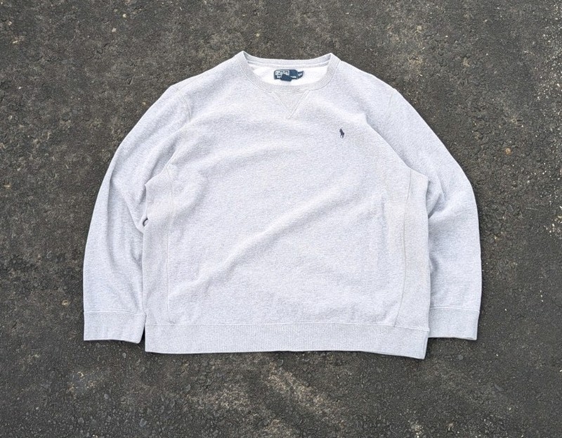 Vintage 90s Polo Ralph Lauren Blank Crewneck Pullover Sweatshirt Men's Size XXL