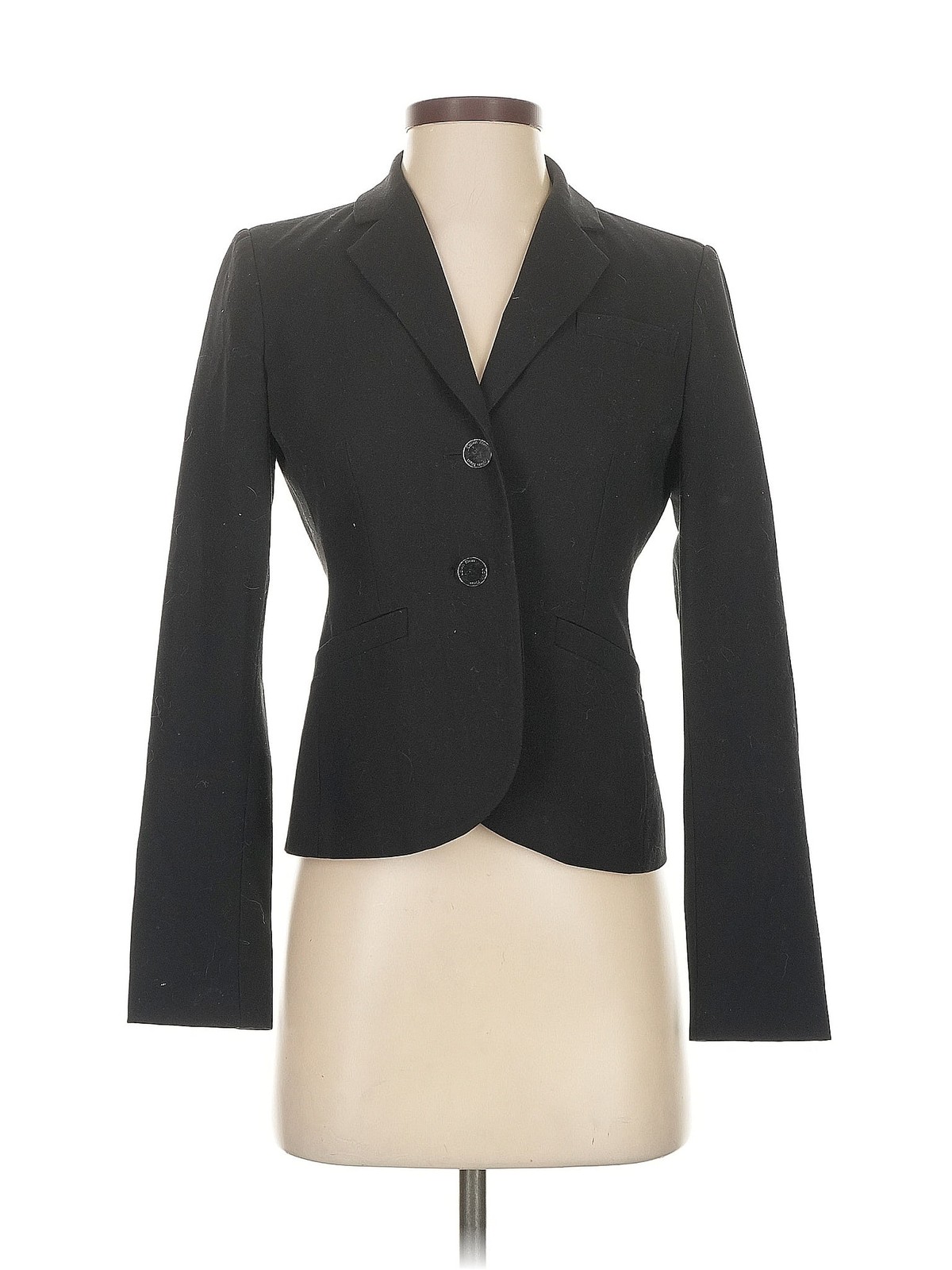 Calvin Klein Women Gray Blazer 2 Petites