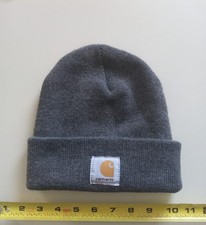 Carhartt winter beanie hat knit cuffed charcoal gray A18 adult one size NEW 