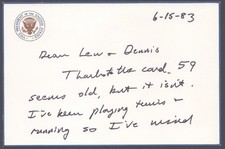GEORGE H.W. BUSH - AUTOGRAPH LETTER SIGNED 06/15/1983