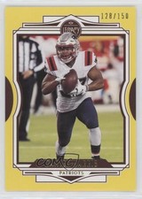 2021 Panini Legacy Yellow 128/150 Damien Harris #52 3wu