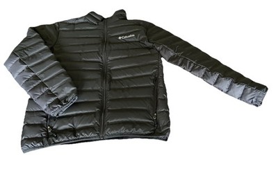 Columbia Down Jacket Black Mens Size medium - Used in Excellent Condition