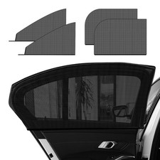 4 PCS Car Window Shades, Stretchy Mesh Front Rear Side Window Sun Shades for ...