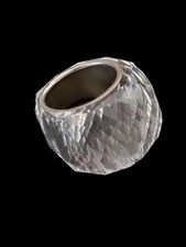 Genuine Vintage Swarovski Silver Tone Nirvana Ring, Clear Crystal, Size 58