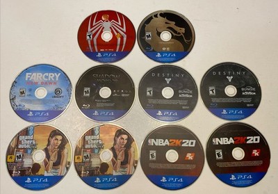 Lot Of 10 PS4 Games - Disc Only - Free Shipping