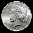New Listing1934 PEACE SILVER DOLLAR $1 COIN AU-BU CONDITION