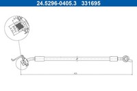 ATE Bremsschlauch 24.5296-0405.3 FüR Hyundai KIA