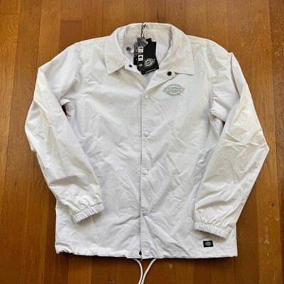 Dickies Sunmerfield weiße Coachjacke Größe Large neu mit Etikett
