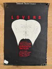 1987 'Lovers' by Brian Friel university theatre poster - Trinity College, Dublin