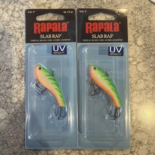 2 Packs Rapala Slab Rap 05 SLR05 Green Tiger UV