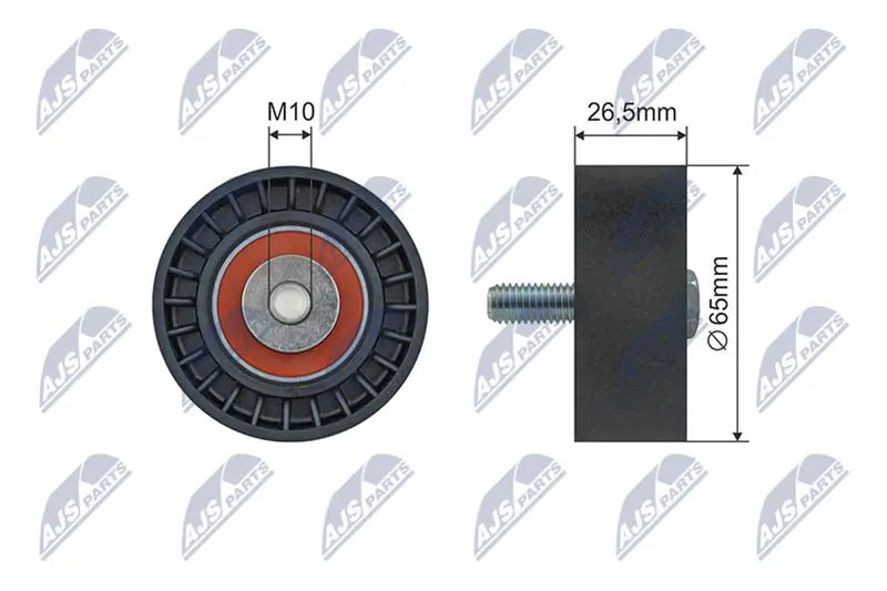 Nty Rullo Tenditore, Cinghia Poly-V Rnk-Ct-056 - Immagine 2