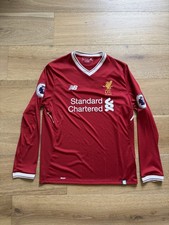 LIVERPOOL 2017 2018 HOME SHIRT JERSEY LONG SLEEVE NEW BALANCE MT730008 SZ M Mens