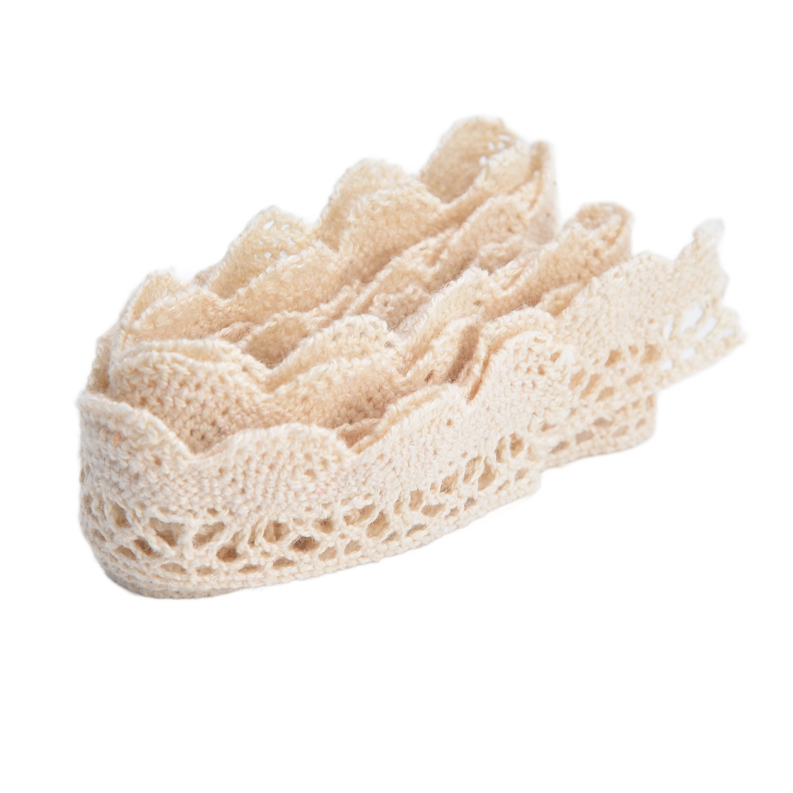 Lace Ribbon DIY Cotton Net 2cm Width 20 Yards Elegant Fabric Lace Trim For