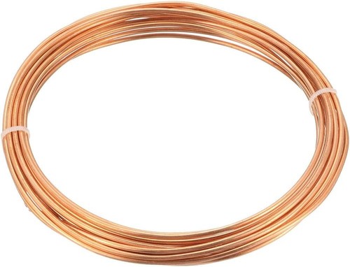2 Meter 6.5Ft Refrigeration Capillary Pipe Tubing OD 3mm x ID 2mm Copper Tubi...