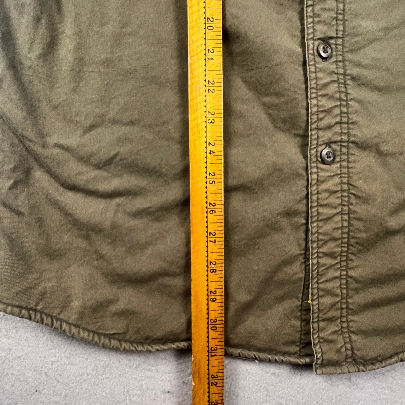 Stanley Canvas Shirt Jacket Mens M Brown Fleece Lined Insulated Workwear Shacket - product detail image 5
