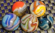 .72"-.60" VINTAGE/MODERN MARBLES LOT MINT-/NM