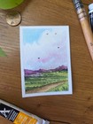 ACEO watercolor painting. Original Landscape — photo 5