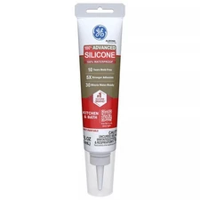GE Advanced Almond Silicone 2 Kitchen and Bath Caulk Sealant 2.8 oz 2816708