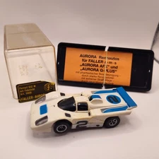 Faller AMS Aurora AFX Ho Slot Car 5606 White #2 Ferrari 512M Lighted Cube