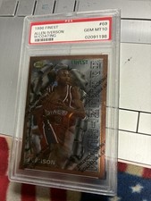 1996 Finest W/Coating Allen Iverson PSA 10