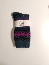 b studio -women's socks - multi color- Cotton Blend - Made in USA **G0**