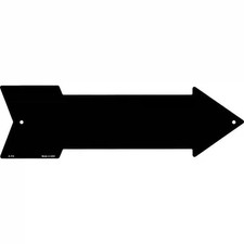 Black Novelty Metal Arrow Sign
